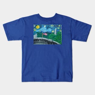 Starry Night on the Portico Kids T-Shirt